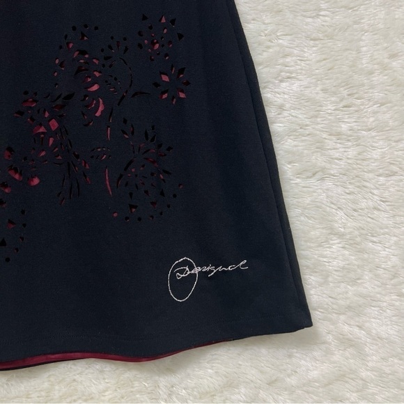 Desigual Gemma Bird and Flower Cut Skirt - Picture 4 of 9